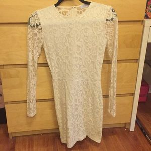 Beautiful cream white laced bodycon dress✨